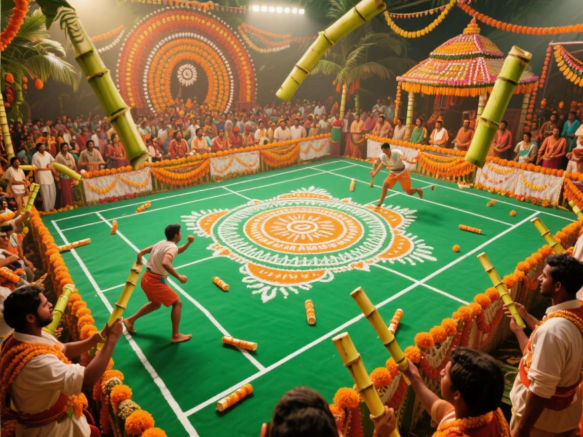 Urban Handball India Pongal Event Urban Handball India Pongal Event with harvest theme